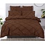Katoen dekbedovertrek Salvador - bruin