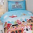 Kerst peuter dekbedovertrek Gingerbread town - 120x150 + 40x60 cm