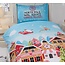 Kerst peuter dekbedovertrek Gingerbread town - 120x150 + 40x60 cm
