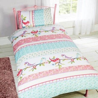 Made With Love Polykatoen dekbedovertrek Little Bird - eenpersoons