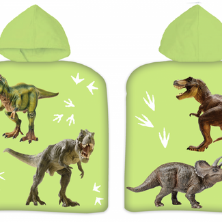 Sweet Home Badponcho met capuchon dino