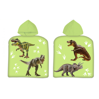 Sweet Home Badponcho met capuchon dino