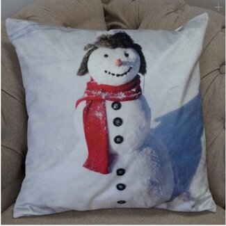 Studio Art Sierkussenhoes Sneeuwpop - 43 x 43 cm