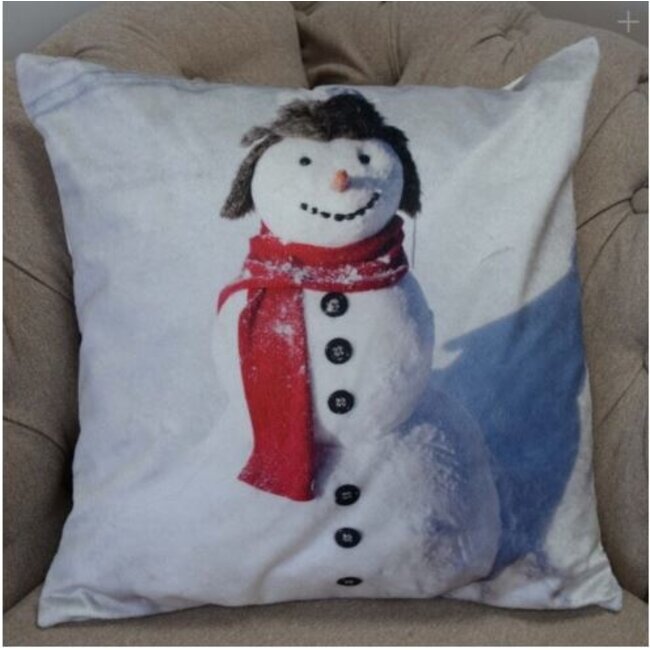 Sierkussenhoes Sneeuwpop - 43 x 43 cm
