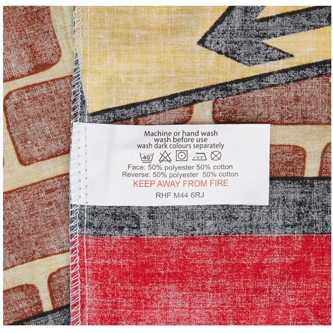 Polykatoen kinderdekbedovertrek Under Construction - 135x200 + 50x75 cm