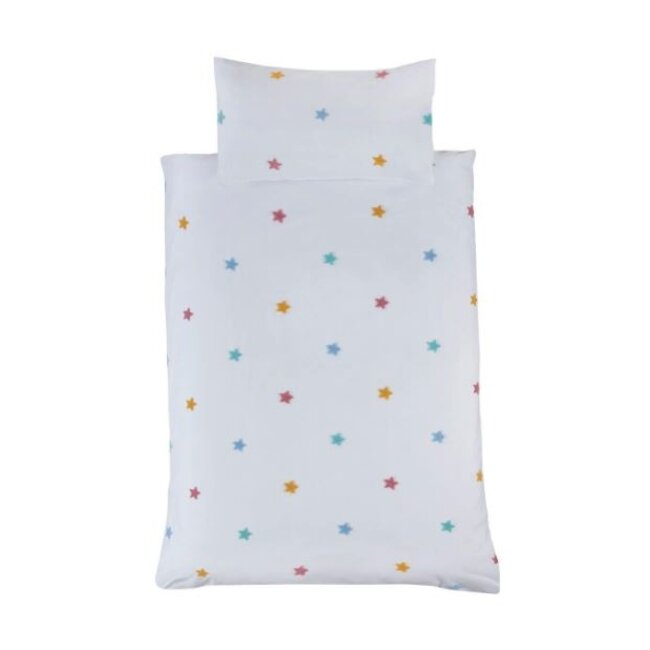 Microvezel dekbedovertrek Stars - 135x200 + 50x75 cm