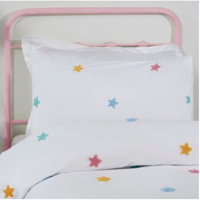 Microvezel dekbedovertrek Stars - 135x200 + 50x75 cm