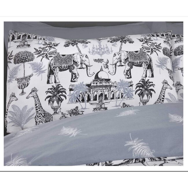 Polykatoen dekbedovertrek Safari royal -  Lits-jumeaux (230x220 + 2st 50x75cm)