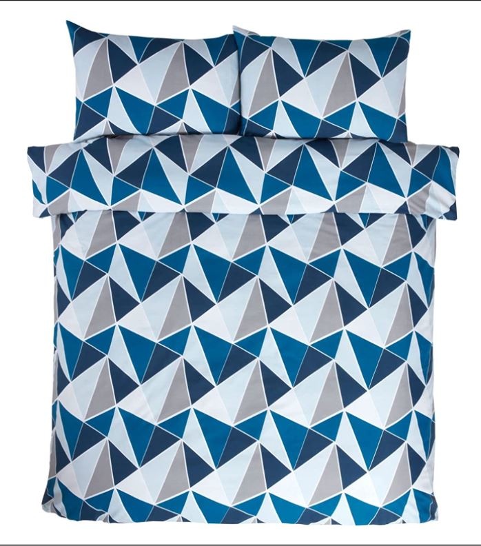 Finest Homeware dekbedovertrek Leo blauw - blended katoen