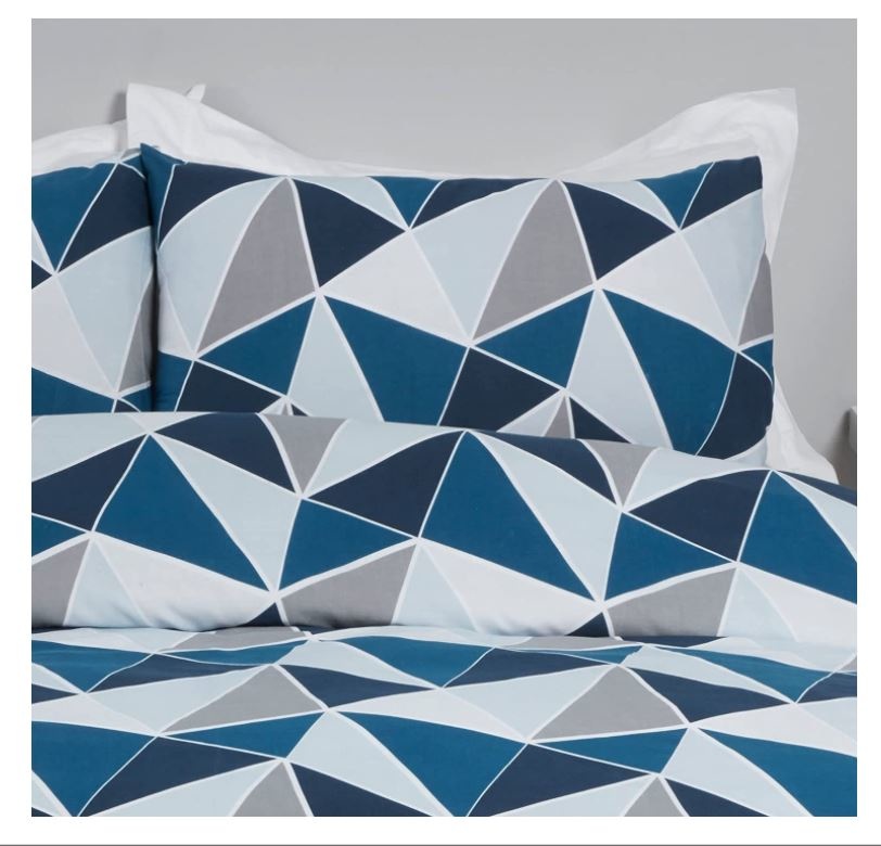 Finest Homeware dekbedovertrek Leo blauw - blended katoen