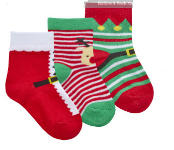 Baby & kinder kerst sokken - Xmas