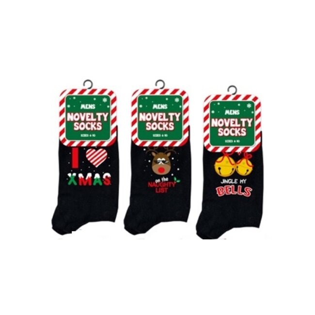 Novelty kerst sokken - Per 3 paar