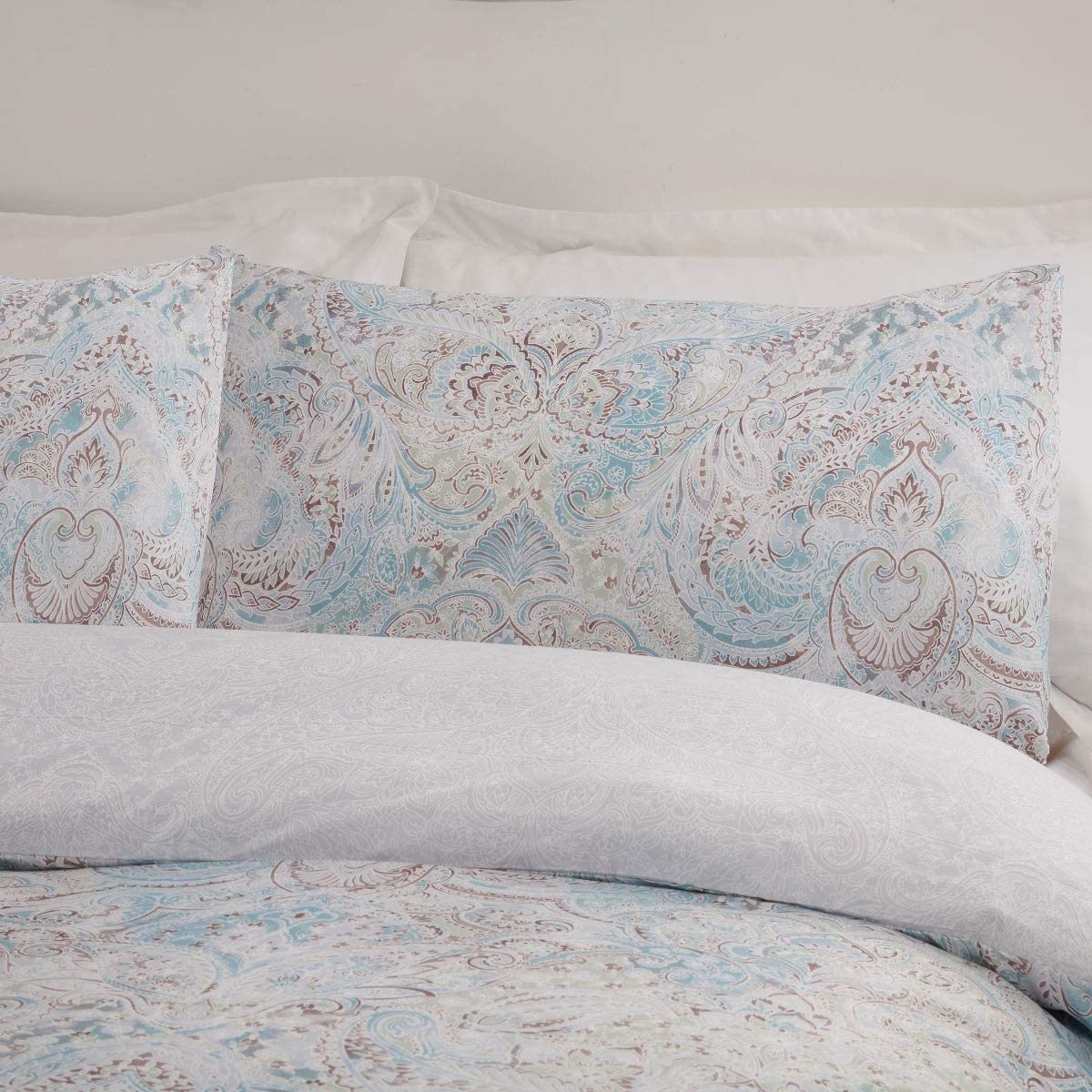 Sleepdown dekbedovertrek Paisley teal - microvezel