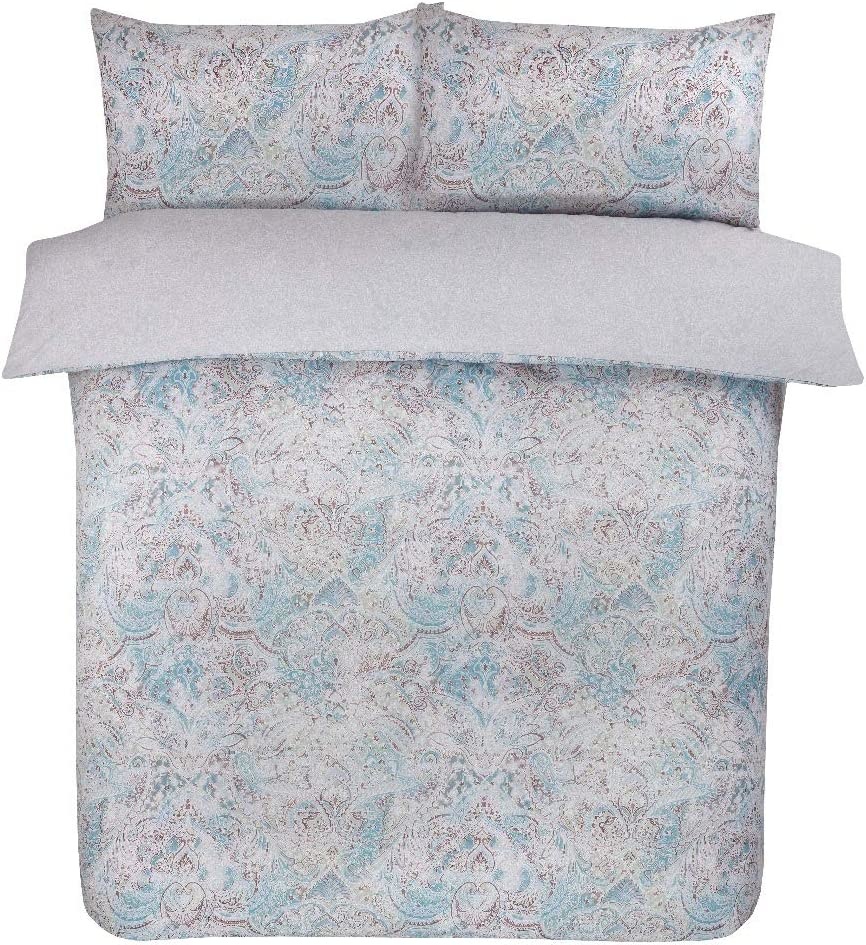 Sleepdown dekbedovertrek Paisley teal - microvezel
