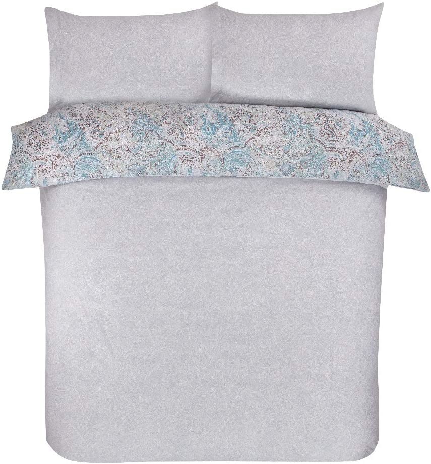 Sleepdown dekbedovertrek Paisley teal - microvezel