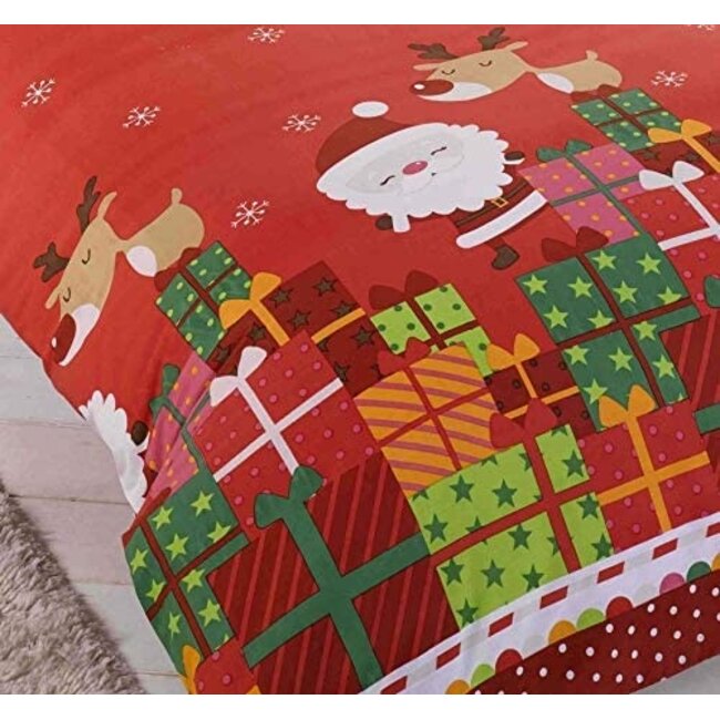 Kerst dekbedovertrek Dear Santa - polykatoen  - 135x200 + 50x75 cm