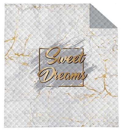 Bedsprei Sweet Dreams marmer look 220x240 cm