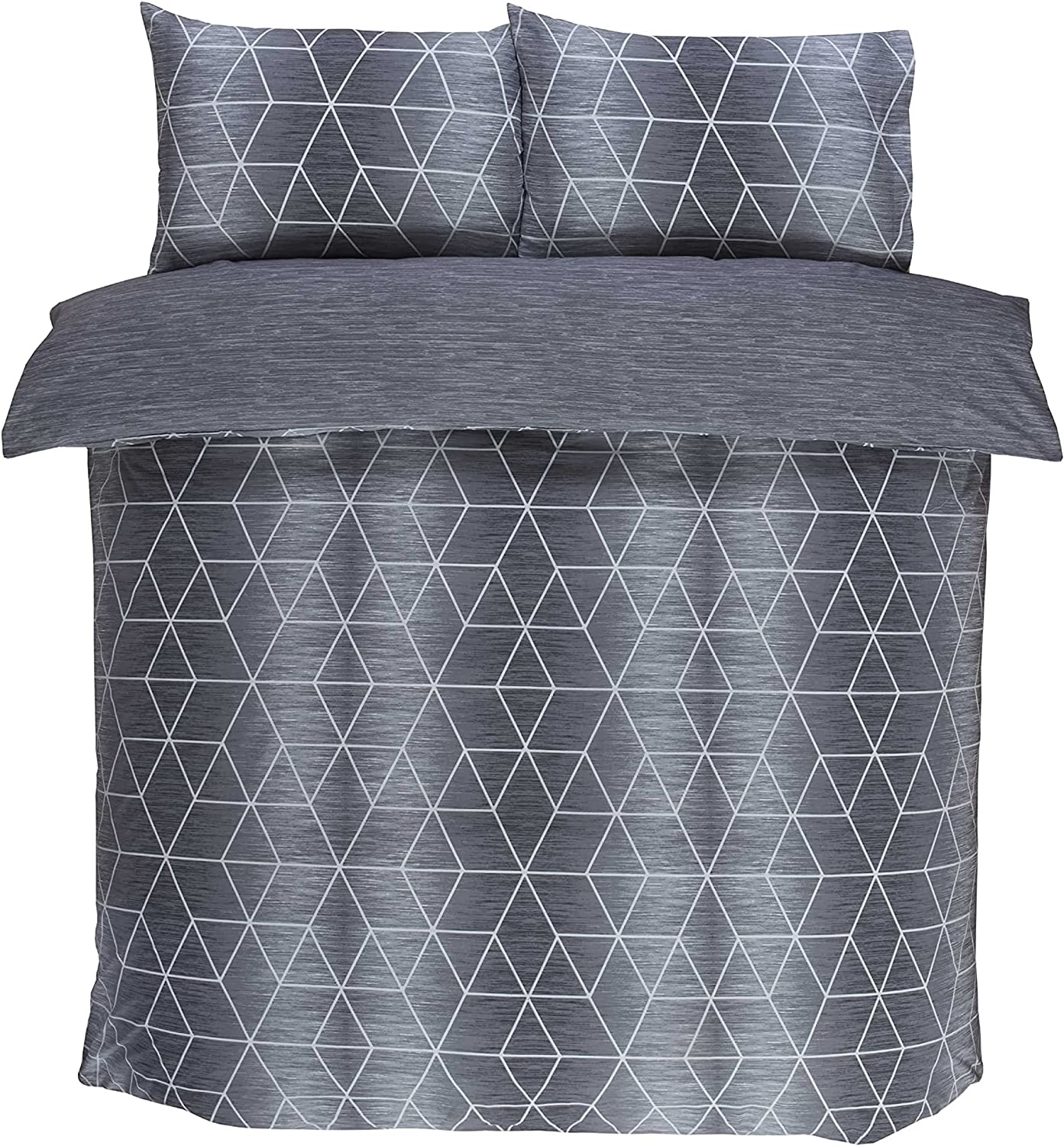 Finest Homeware dekbedovertrek Calvin grijs - blended katoen