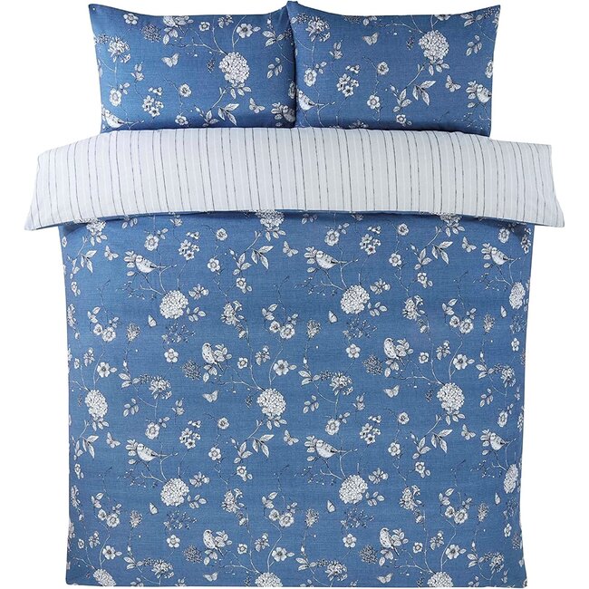 Polykatoen dekbedovertrek Toile blauw