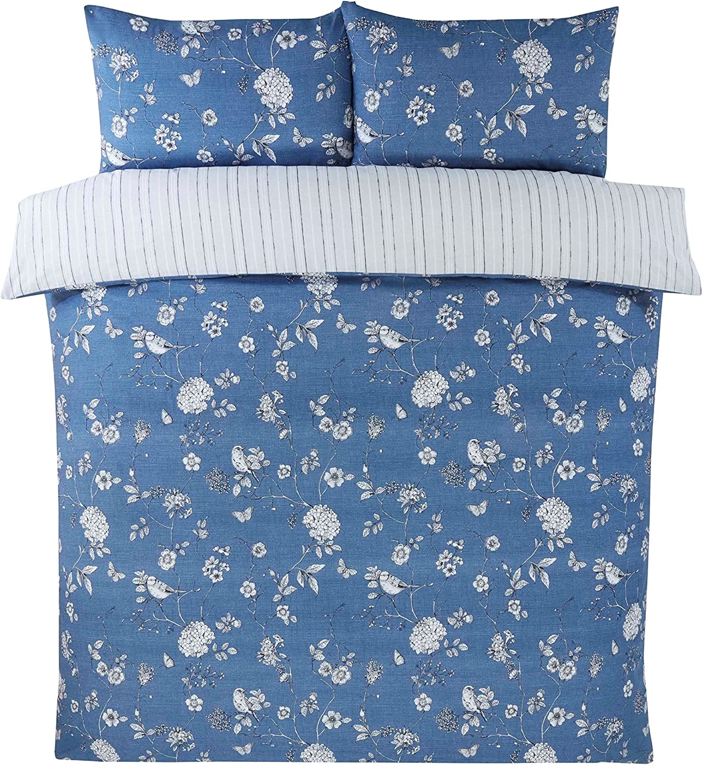 Finest Homeware dekbedovertrek Toile blauw - blended katoen