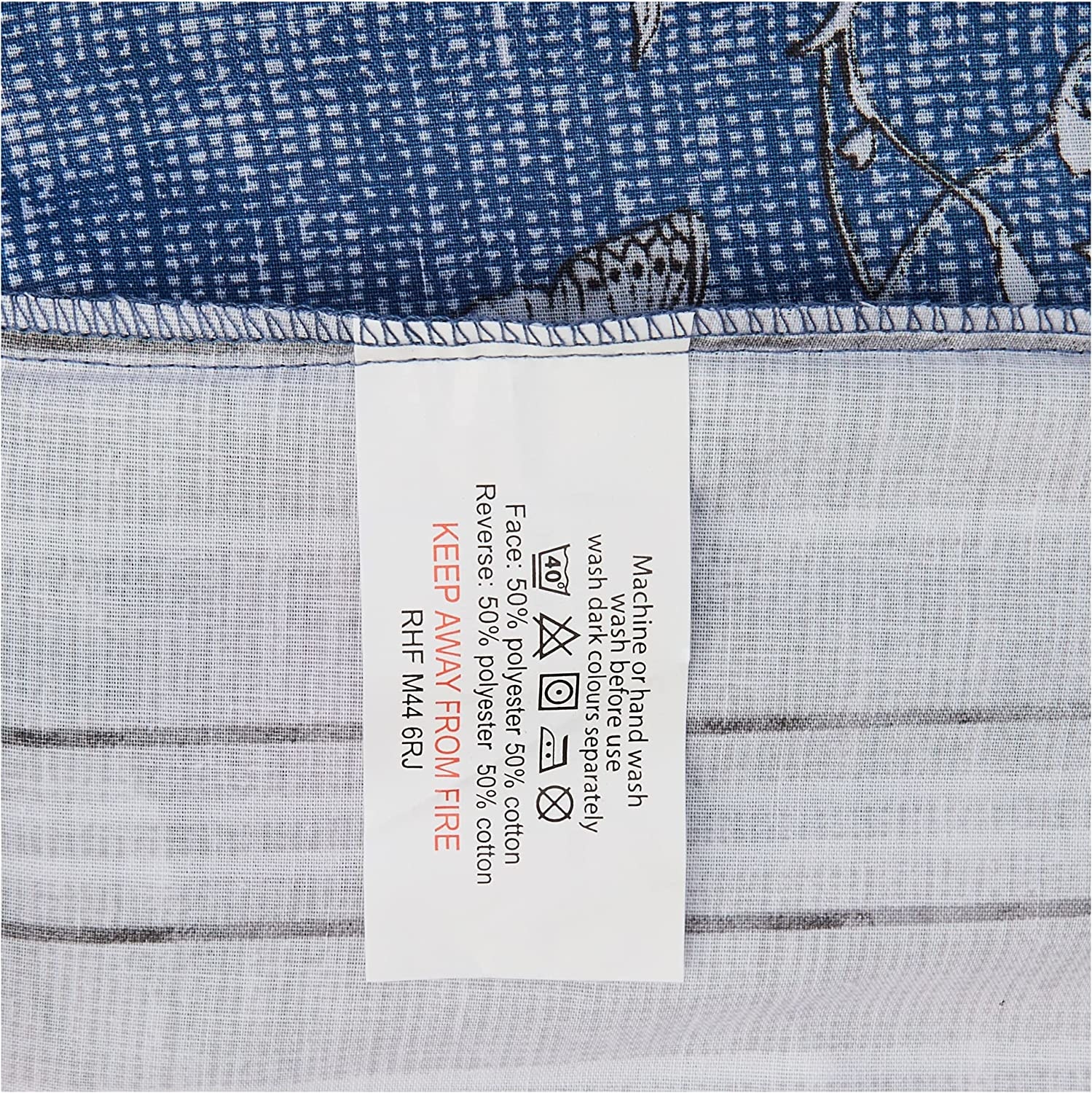 Finest Homeware dekbedovertrek Toile blauw - blended katoen