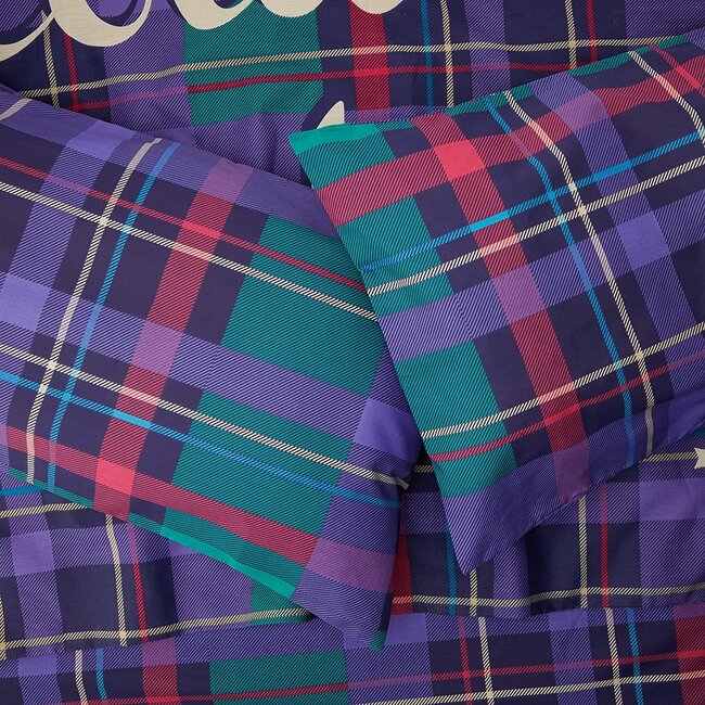 Polykatoen dekbedovertrek Baby Its Cold Outside blauw - 1-persoons - 135x200 + 50x75cm