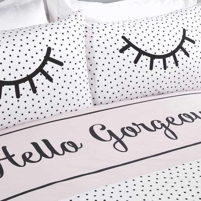 Polykatoen dekbedovertrek Hello Gorgeous