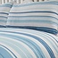 Polykatoen dekbedovertrek Staford stripe blauw