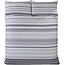 Polykatoen dekbedovertrek Staford stripe grijs - 1-persoons (135x200 + 50x75cm)