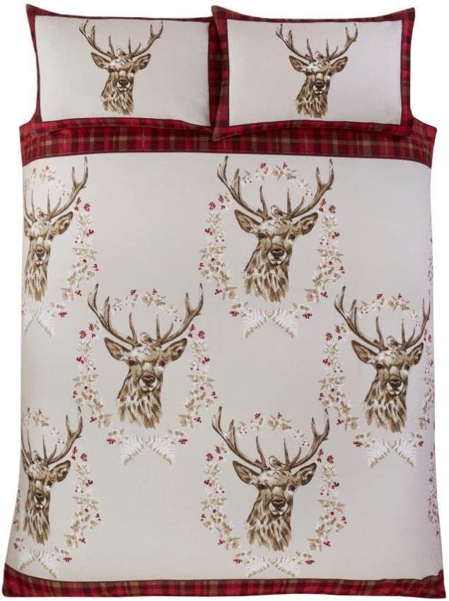 So Soft dekbedovertrek Angus Stag flanel