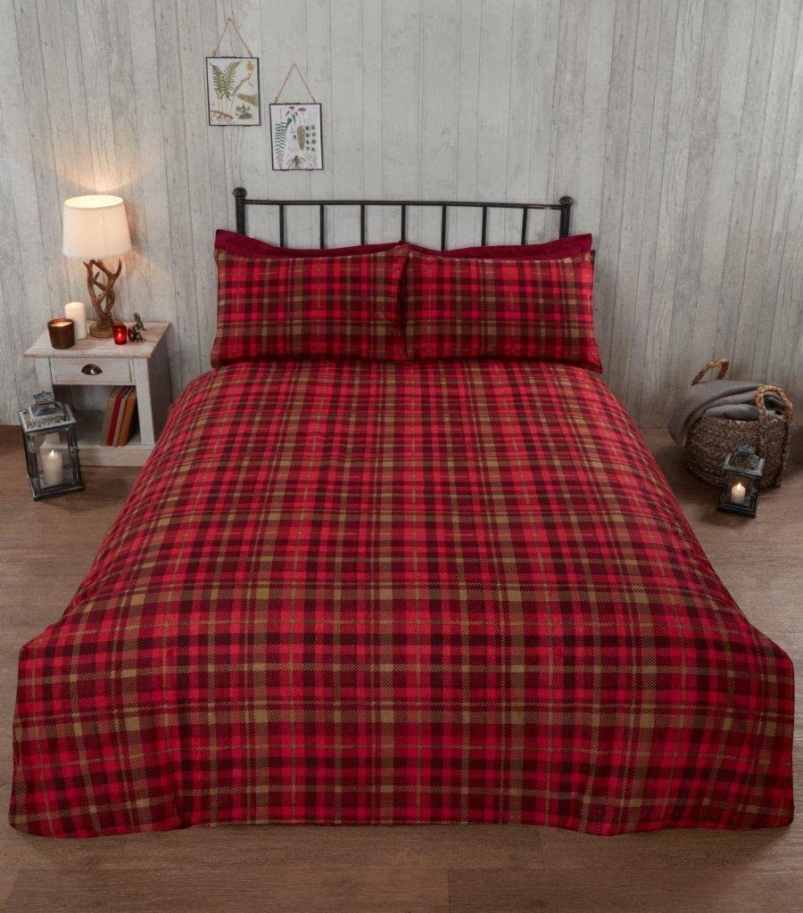 So Soft dekbedovertrek Angus Stag flanel