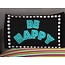 Studio Art dekbedovertrek Be Happy neon - blended katoen