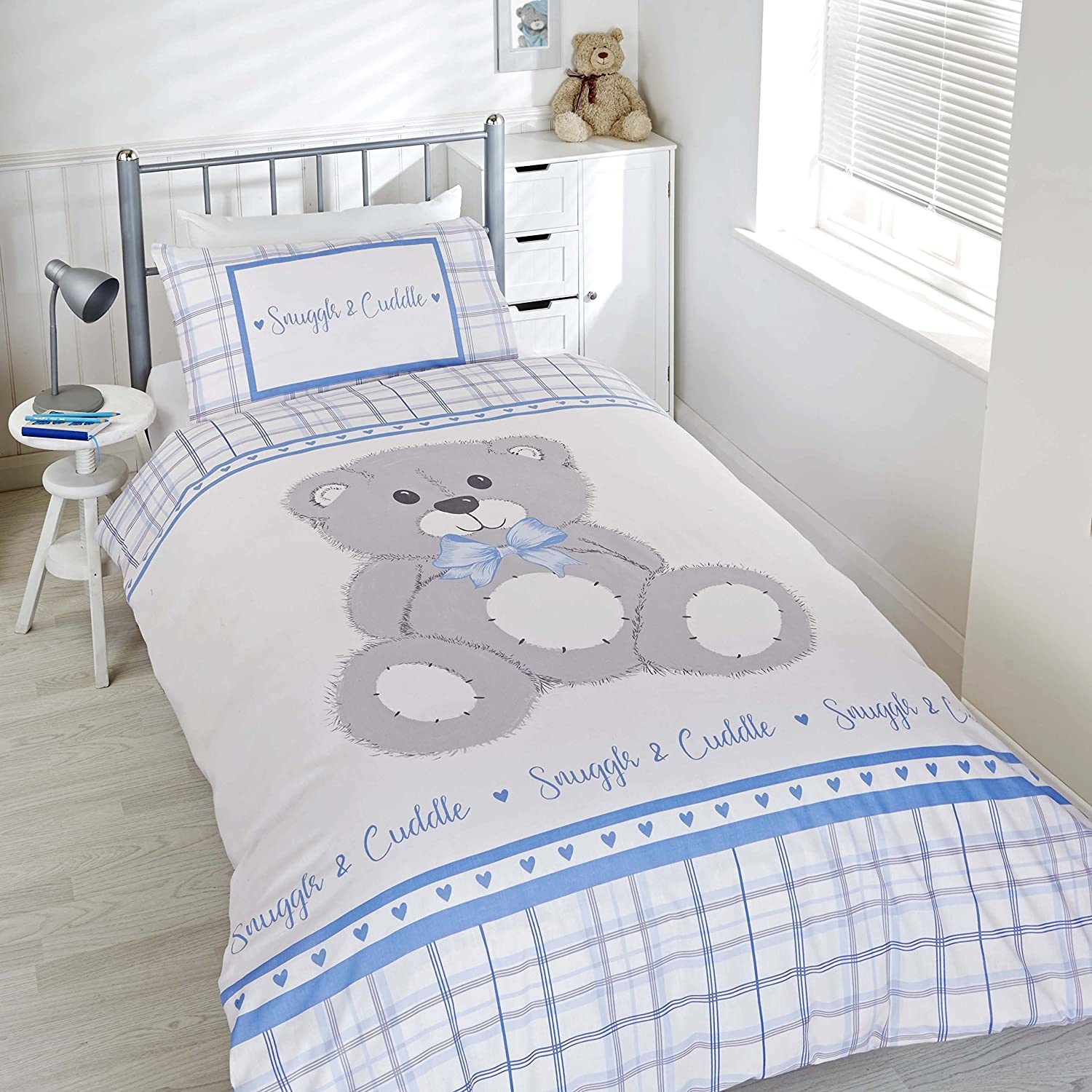 Studio Kids dekbedovertrek Snuggle & Cuddle - blauw - Eenpersoons