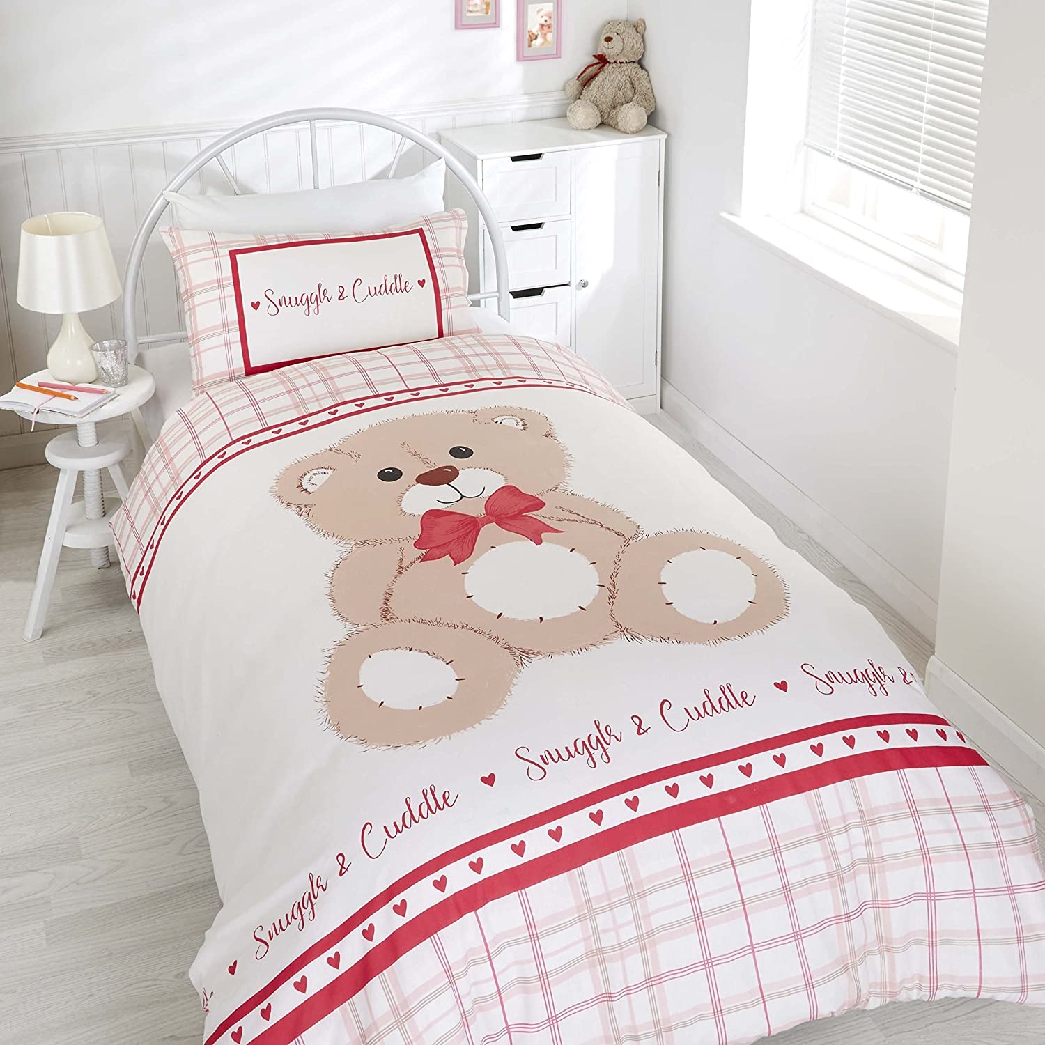 Studio Kids dekbedovertrek Snuggle & Cuddle - rood - Eenpersoons