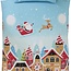 Kerst peuter dekbedovertrek Gingerbread town - 120x150 + 40x60 cm