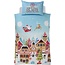 Kerst peuter dekbedovertrek Gingerbread town - 120x150 + 40x60 cm