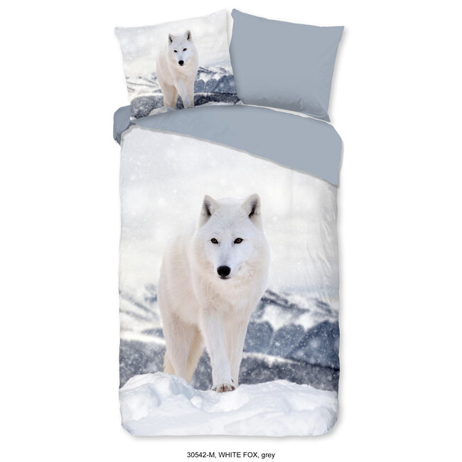 Microvezel dekbedovertrek white Fox