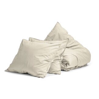 Primaviera Deluxe Dekbedovertrek uni - Zand - Egyptisch percal katoen