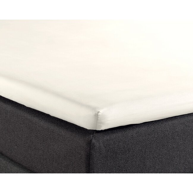 Split topper hoeslaken katoen - Crème