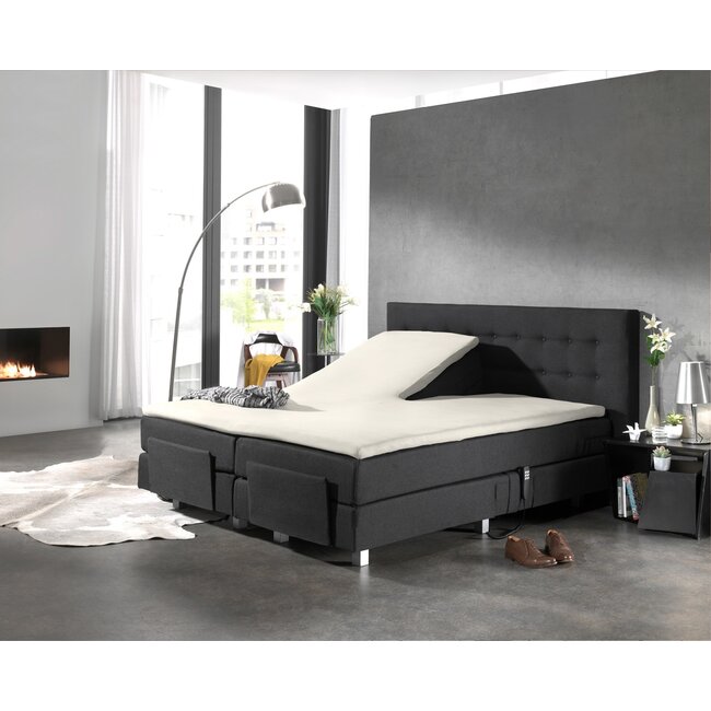 Split topper hoeslaken katoen - Crème