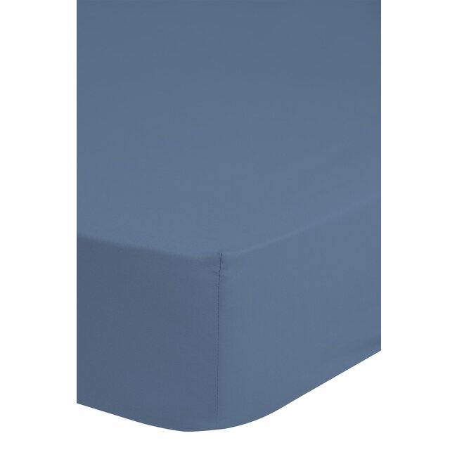 Hoeslaken - jersey - ijs blauw