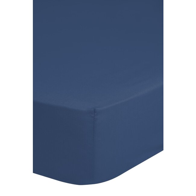 Hoeslaken - jersey - denim  blauw
