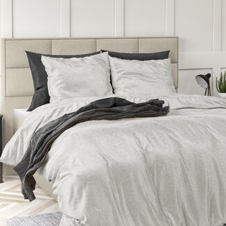 Sleeptime Velvet dekbedovertrek Sultan - embossed - wit - eenpersoons