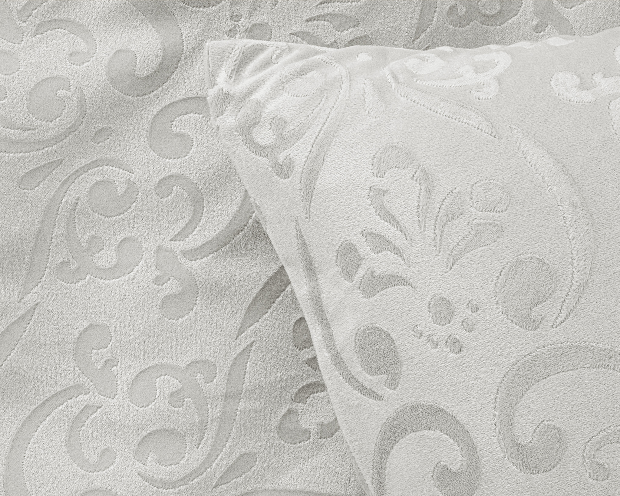 Sleeptime dekbedovertrek Sultan - embossed velvet - wit