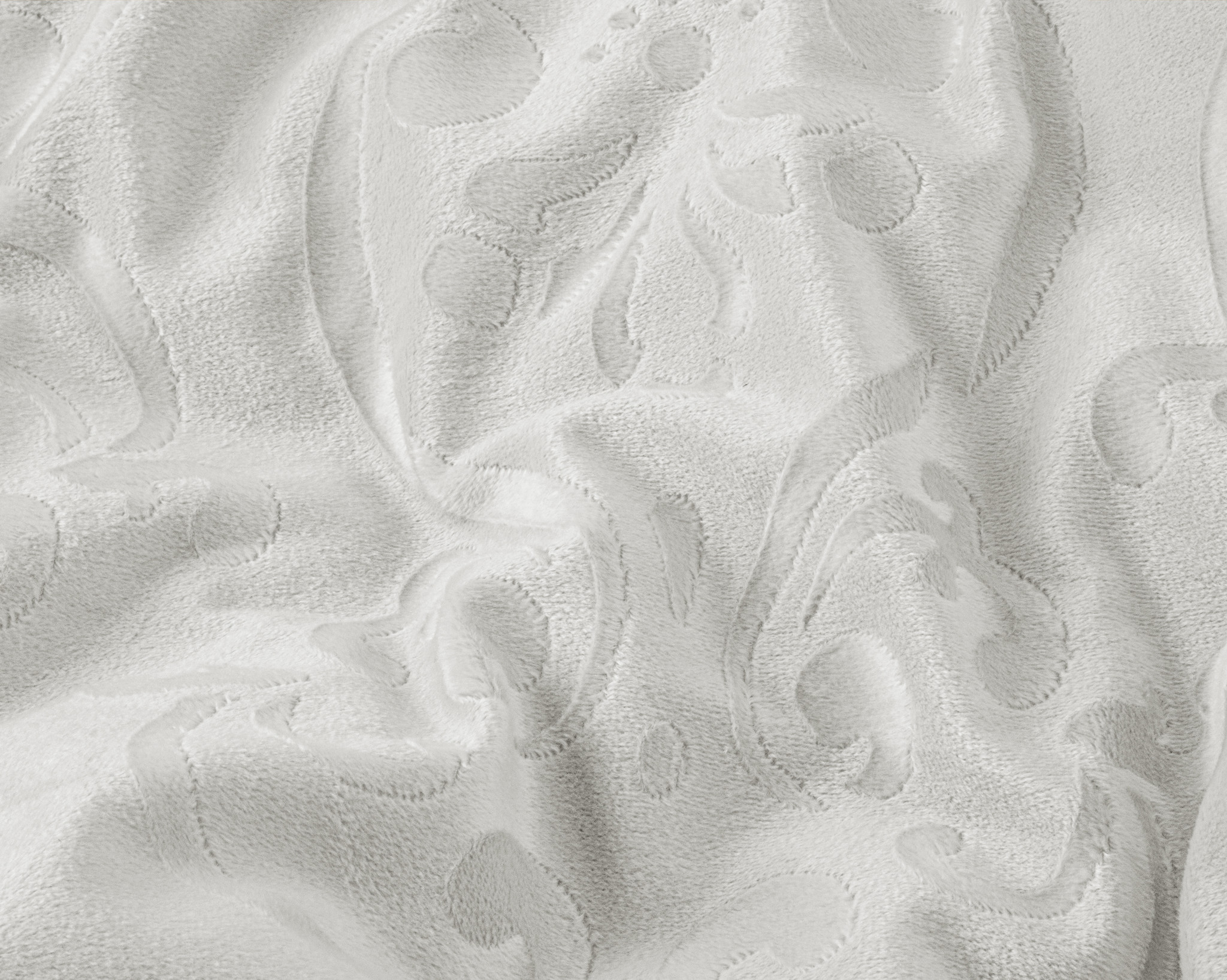 Sleeptime dekbedovertrek Sultan - embossed velvet - wit