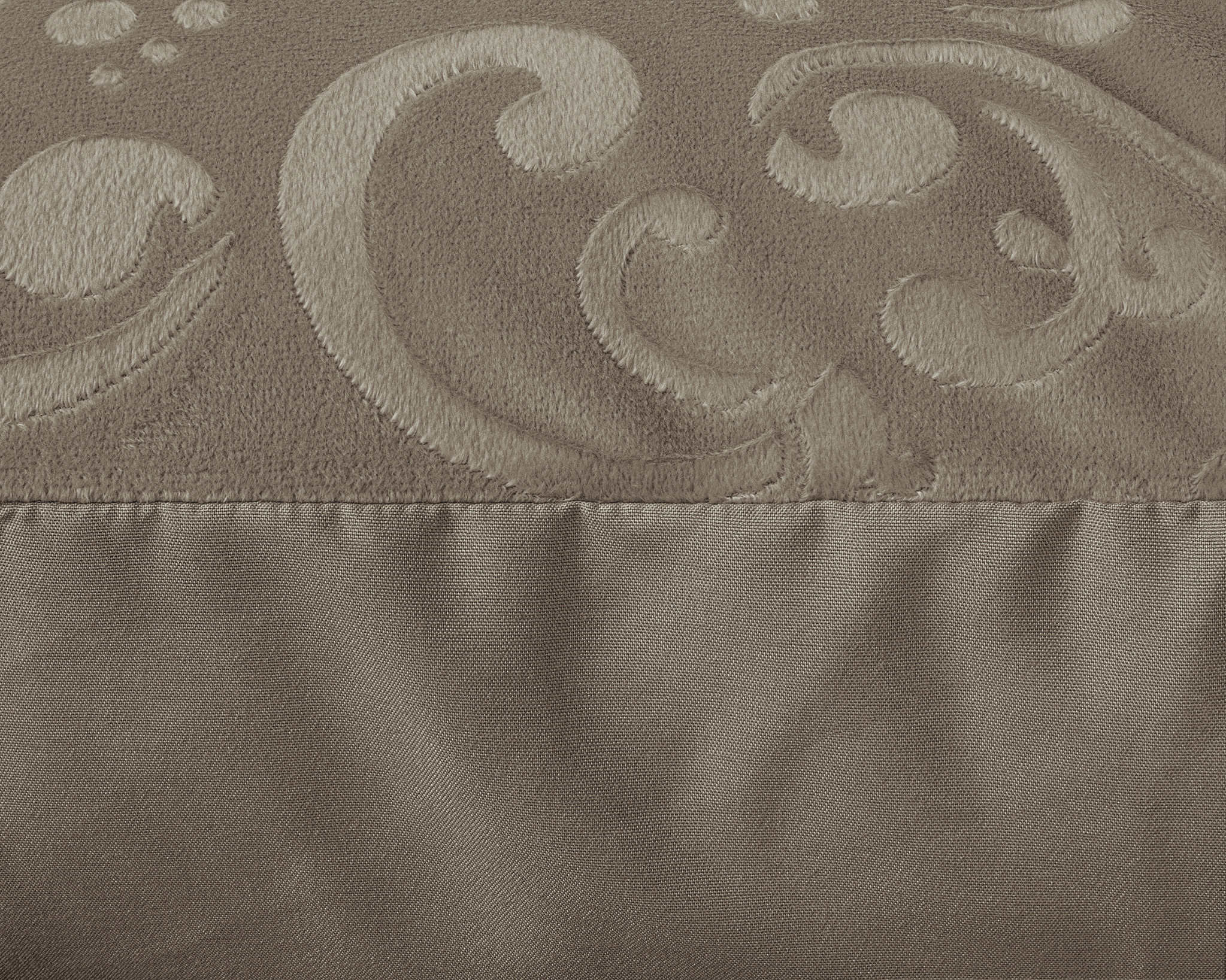 Sleeptime dekbedovertrek Sultan - embossed velvet - taupe