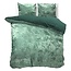 Velvet dekbedovertrek crushed - groen