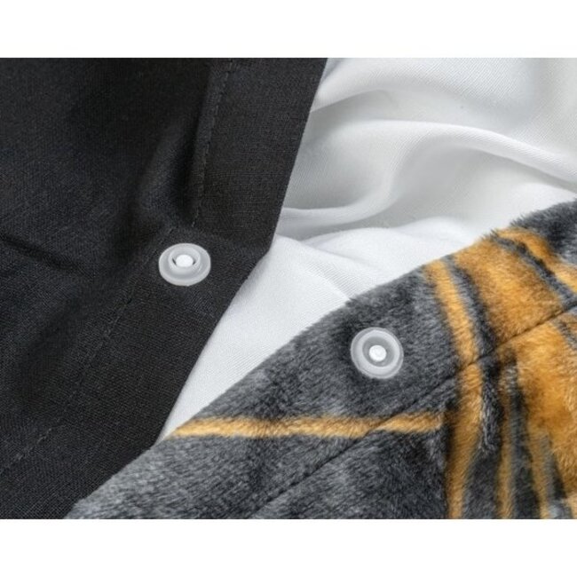 Velvet dekbedovertrek Mente grijs - signature