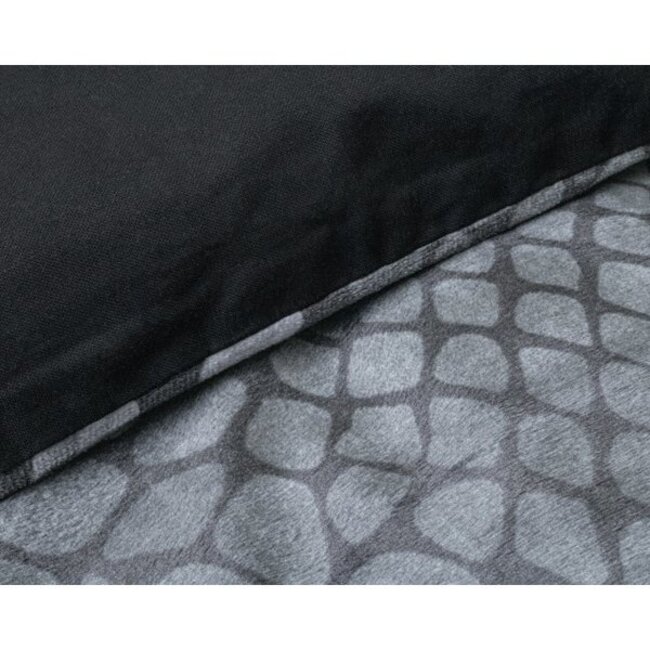 Velvet dekbedovertrek Mente grijs - signature