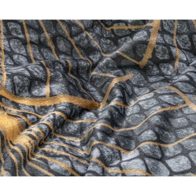 Velvet dekbedovertrek Mente grijs - signature